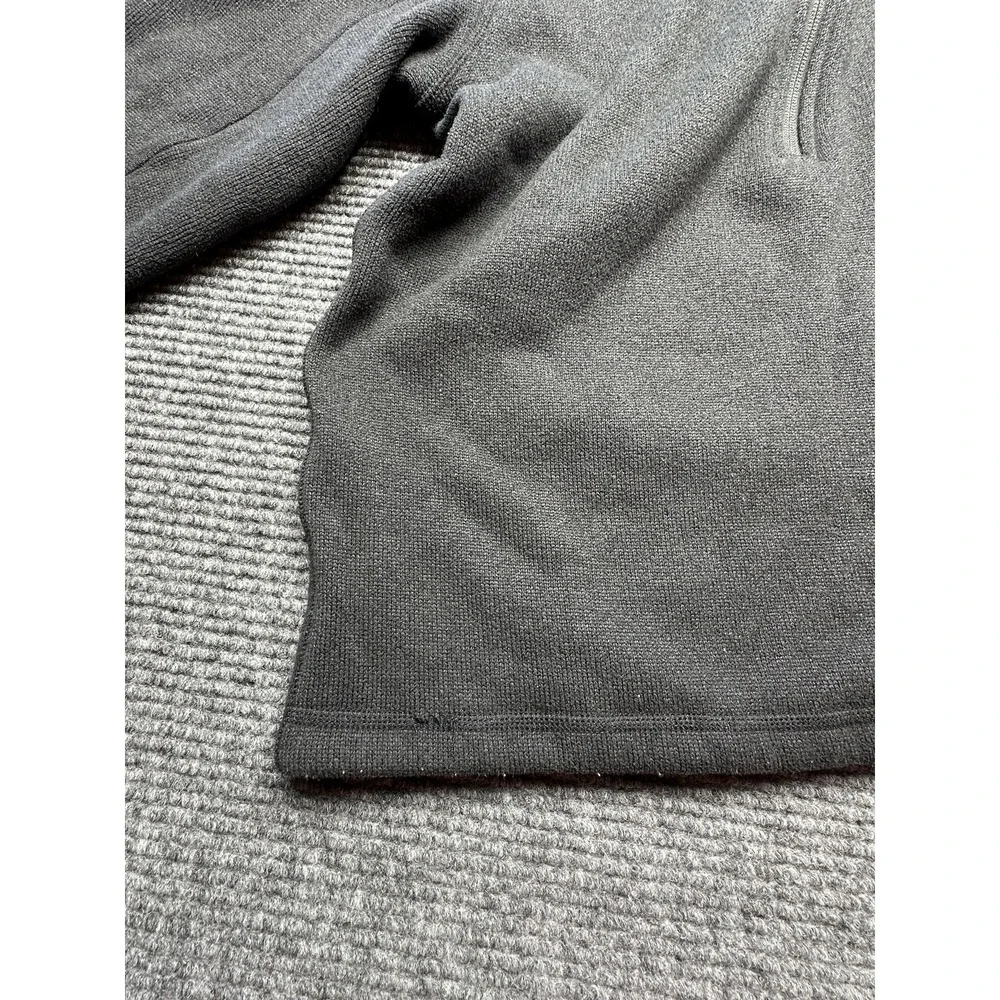 North Face Pullover Sweater Mens Medium Black Half Zip Fleece Outdoor Pocket Zip